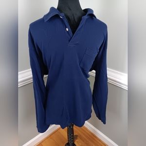 Blue, long sleeved shirt